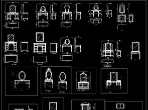 歐式與美式梳妝臺(tái)CAD圖紙?jiān)O(shè)計(jì)解析與資源下載